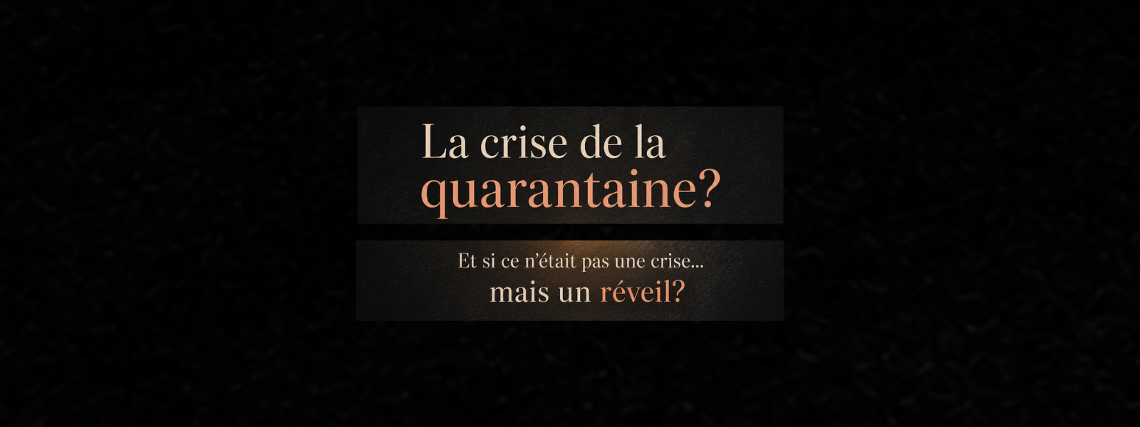 La crise de la quarantaine… ou simplement un réveil intérieur ?